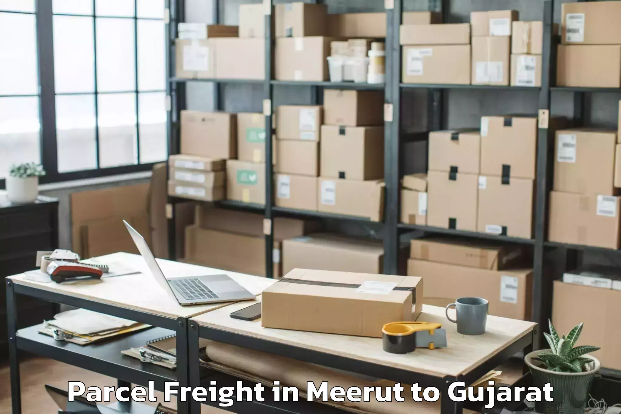 Efficient Meerut to Anklesvar Parcel Freight